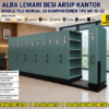 ALBA LEMARI BESI ARSIP KANTOR MOBILE FILE MANUAL 50 KOMPARTEMEN TIPE MF 10-22(1) ALBA LEMARI BESI ARSIP KANTOR / MOBILE FILE MANUAL 50 KOMPARTEMEN TIPE MF 10-22: Solusi Penyimpanan Arsip Kantor Kapasitas Besar, Hemat Ruang, dan Tahan Lama