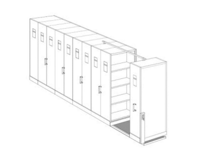 LEMARI ARSIP KANTOR ROLL O PACK / MOBILE FILE MANUAL ALBA 40 KOMPARTEMEN TIPE MF-10-18: Solusi Penyimpanan Arsip Kapasitas Besar untuk Kantor Modern
