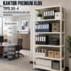 RAK ARSIP BESI KANTOR PREMIUM ALBA TIPE SR-4 SUSUN 5(1) RAK ARSIP BESI KANTOR PREMIUM ALBA TIPE SR-4 UKURAN 95x43,5x185 CM SUSUN 5 | LEMARIBESI.ID - RAJA RAK INDONESIA