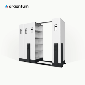 ARGENTUM LEMARI BESI ARSIP KANTOR MOBILE FILE SISTEM MEKANIK MF AUM 101 (20 CPTS) | LEMARIBESI.ID