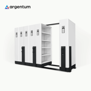 ARGENTUM LEMARI BESI ARSIP KANTOR MOBILE FILE SISTEM MEKANIK MF AUM 102 (30 CPTS) | LEMARIBESI.ID