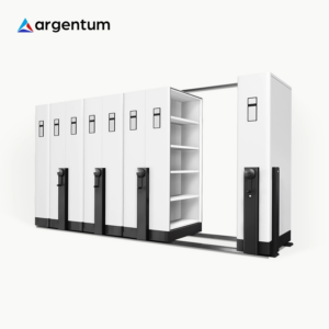 ARGENTUM LEMARI BESI ARSIP KANTOR MOBILE FILE SISTEM MEKANIK MF AUM 103 (40 CPTS) | LEMARIBESI.ID