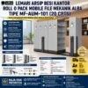 LEMARI ARSIP BESI KANTOR ALBA ROLL O PACK MOBILE FILE MEKANIK TIPE MF-AUM-101 (20 CPTS) | LEMARIBESI.ID