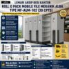 LEMARI ARSIP BESI KANTOR ALBA ROLL O PACK MOBILE FILE MEKANIK TIPE MF-AUM-102 (30 CPTS) | LEMARIBESI.ID